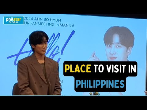 Korean star Ahn Bo-hyun reveals the Philippine destinations he would like to visit