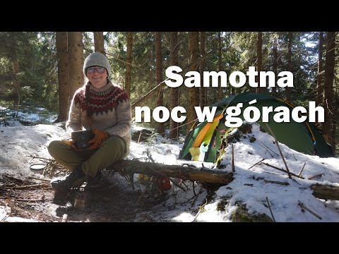 Solo camping in the mountains || Beskid Mountains and Syberian story told by the fire