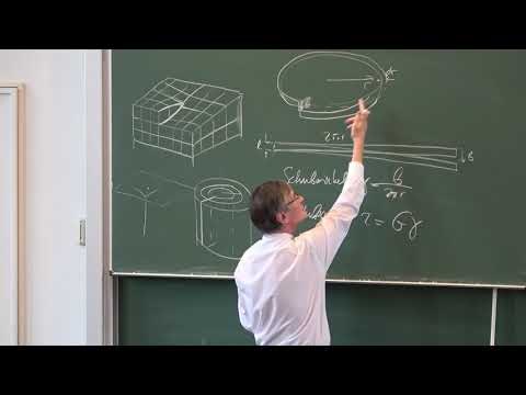VL2  Prof. V.L. Popov: Materialtheorie. Linienspannung von Versetzungen und ihre Wechselwirkungen .