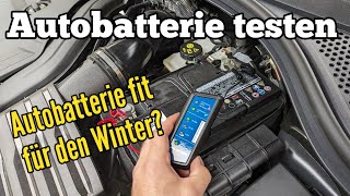 Autobatterie testen für den Winter mit Testgerät - Hält meine Batterie im Auto im Winter?