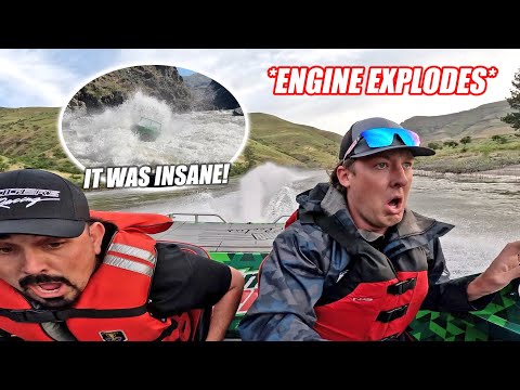 Idaho Day 3: STRANDED On The Snake River! My Mini Jet Boat's Engine BLEW UP After a HUGE Rapid!