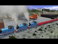 THOMAS AND THOMAS AND DIESEL AND DIESEL WILD WEST GONE WRONG TRAINZ RAILROAD SIMULATOR