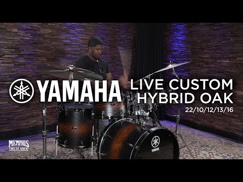 Yamaha Live Custom Hybrid Oak Drum Set - 22/10/12/13/16 (LH2F50UES)