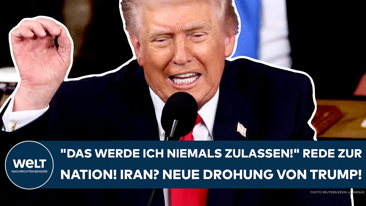 USA: "Das werde ich niemals zulassen!" Rede zur Nation! Iran? Neue Drohung von Donald Trump!