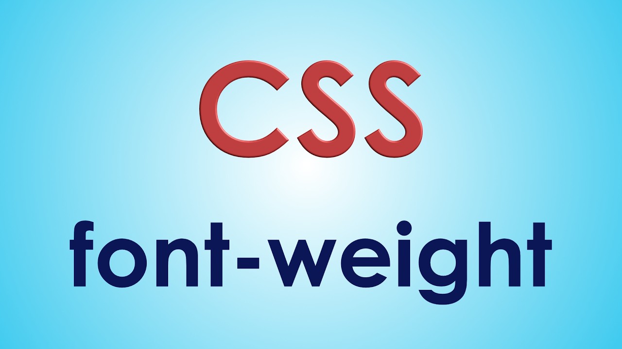 La propiedad FONT-WEIGHT en CSS