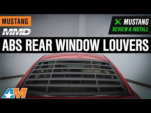 1999-2004 Mustang MMD ABS Rear Window Louvers Review & Install