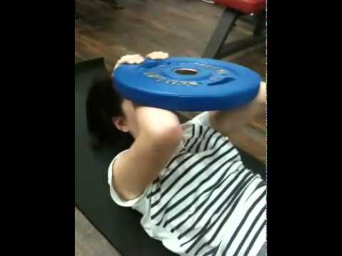 101222 Jiyoung (KARA) Abs Exercises Workout