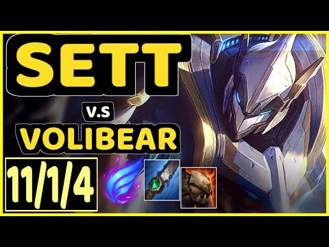 KREOX (SETT) vs VOLIBEAR - 11/1/4 KDA JUNGLE GAMEPLAY - EUW Ranked MASTER