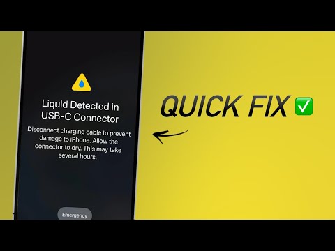 How To Dry iPhone Charging Port And Fix Liquid Detected Error!