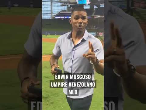 EDWIN MOSCOSO TERCER UMPIRE VENEZOLANO A TIEMPO COMPLETO EN MLB #shortsvideo #shorts #shortsyoutube