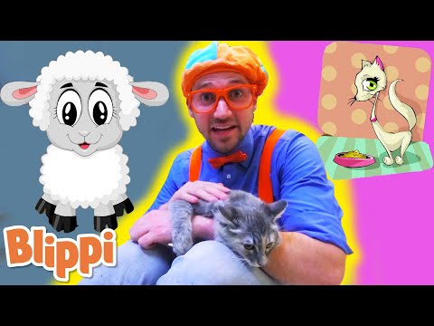 BLIPPI - Humane Society - Learn | ABC 123 Moonbug Kids | Fun Cartoons | Learning Rhymes