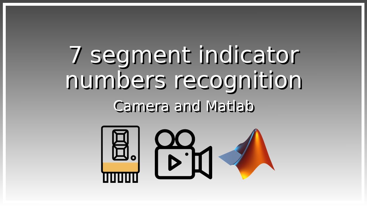7 segment indicator numbers recognition