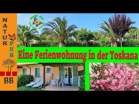 Toskana, Urlaub am Mittelmeer. Vorstellung einer sehr schönen Ferienwohnung in einer Wohnanlage