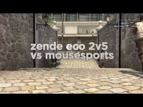 CS:GO Crazy Clutch: Property Zende 2 vs 5 Mousesports