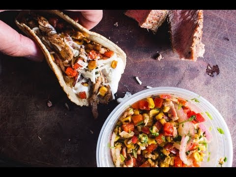 Leftover Steak & Corn Salad Tacos