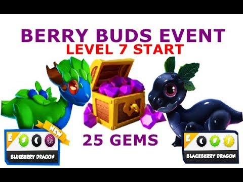 BERRY BUDS EVENT-DRAGON MANIA LEGENDS | SOLO EVENT | LEVEL 6 | BLUEBERRY & BLACKBERRY DRAGON | HD