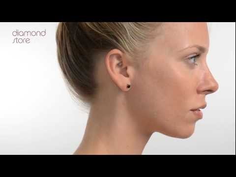 FEG24 U - Sapphire 7mm x 5mm 18K Yellow Gold Earrings