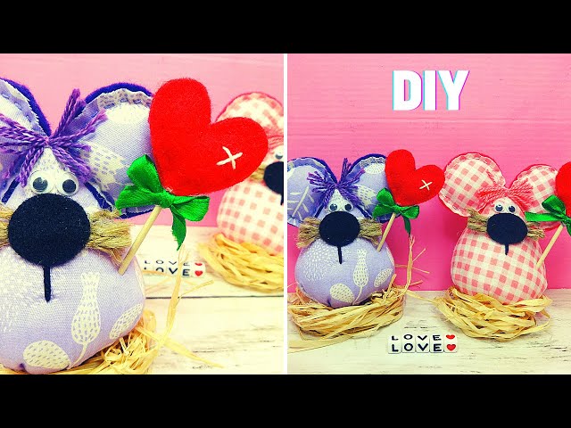 Vídeo relacionado con Kit de manualidades de ratón de retazos para regalo, juego de costura hecho a mano con tela floral, relleno, botones, animales de fieltro 3D, para adultos y principiantes (multicolor)