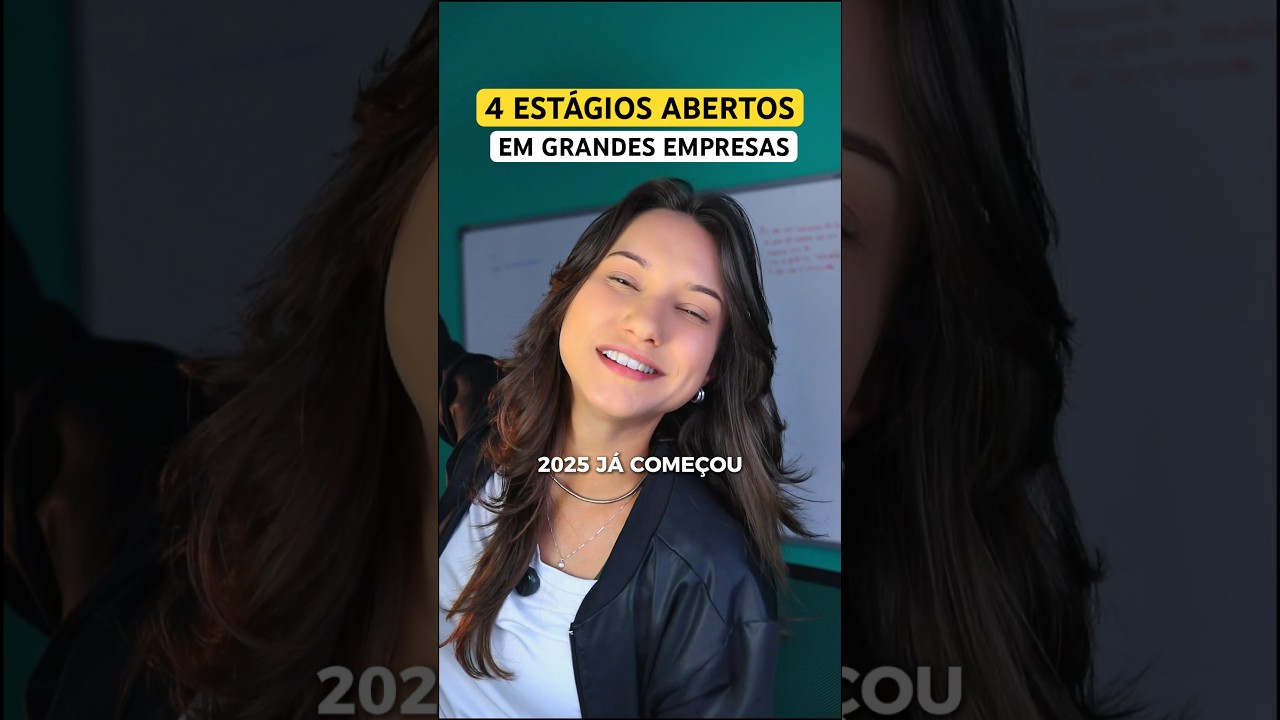 4 estágios abertos que pagam bem