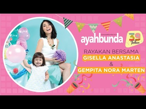Gempita Nora Marten & Gisella Anastasia rayakan Ulang Tahun Ayahbunda ke-39