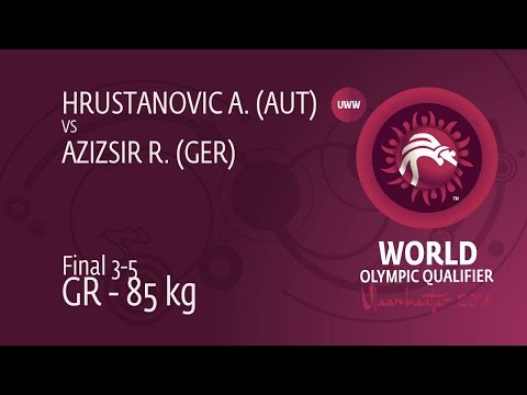 BRONZE GR - 85 kg: A. HRUSTANOVIC (AUT) df. R. AZIZSIR (GER), 2-0
