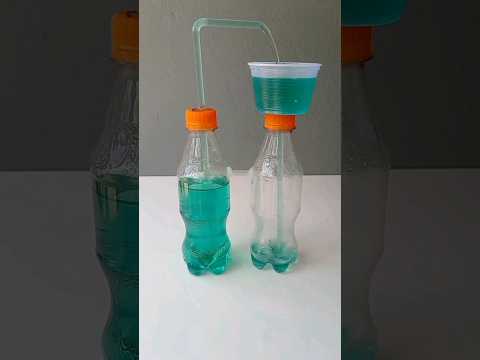 Projeto de ciências fonte de água infinita cor verde.