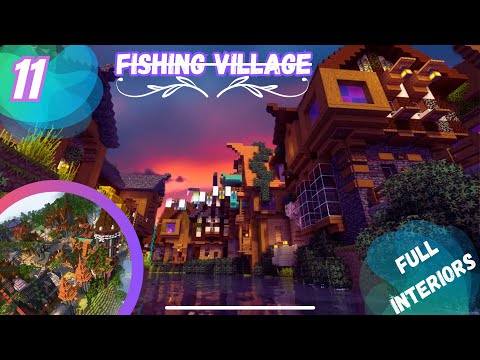Medieval Fishing Village Timelapse - Minecraft