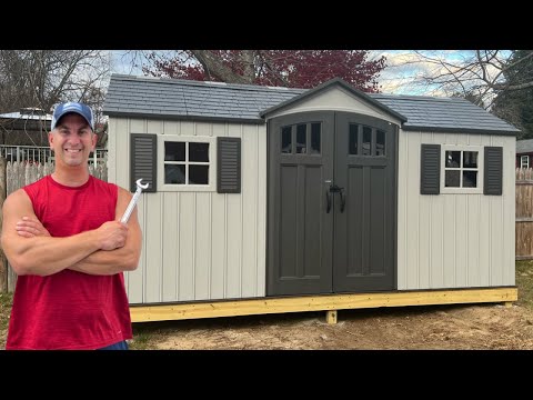 Ultimate Storage Solution: Lifetime 15x8 Dual Door Shed - Watch Before You Buy!