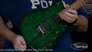 Video thumbnail for Ernie Ball Music Man JP15 6 - Teal Quilt by N Stuff Music