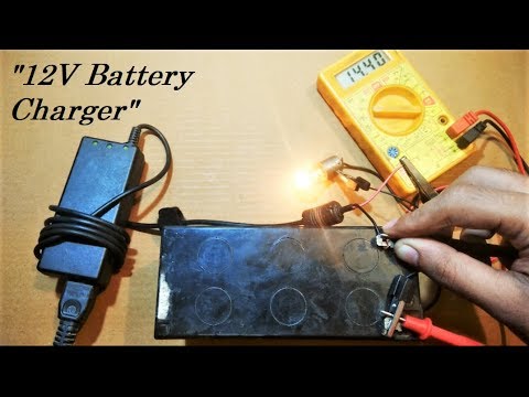 Charge 12V bike, car or ups battery with laptop charger