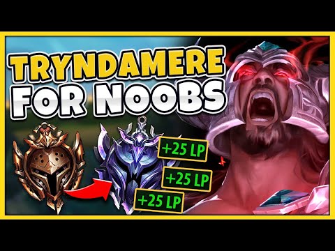 WANT TO PLAY TRYNDAMERE LIKE A PRO?! RANK 1 SHOWS YOU HOW (GUIDE FOR NOOBS) - League of Legends