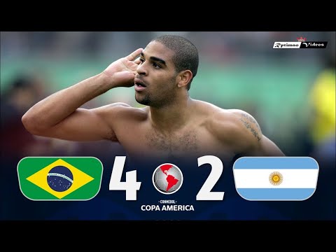 Brasil 2 (4) x (2) 2 Argentina ● Final Copa América 2004 Gols e Melhores Momentos + Pênaltis HD