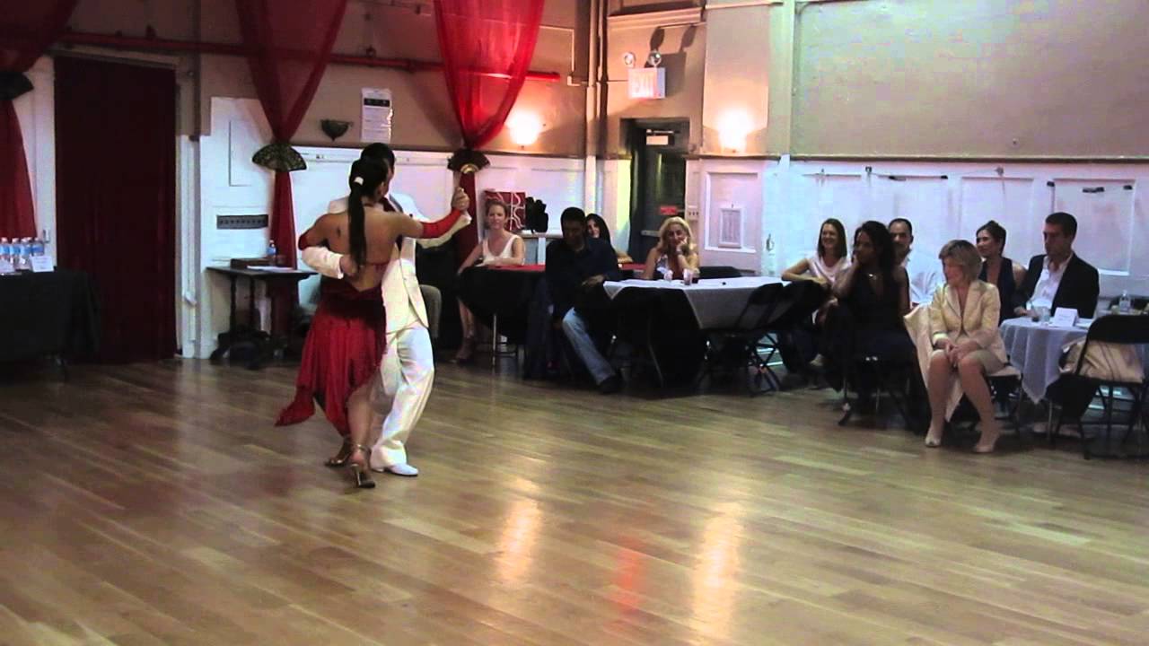 ROSALIA GASSO and ALEJANDRO BARRIENTOS, milonga at SALON REALE, nyc 2014