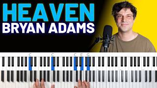 How To Play “Heaven” by Bryan Adams [Piano Tutorial + Chord Chart]