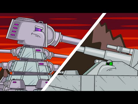 Flying KV-44 vs Landkreuzer P.1500. “Attack of the Ghosts” Tank Cartoon