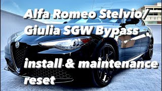Alfa Romeo Stelvio/Giulia SGW Bypass install & maintenance reset