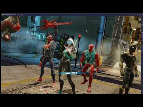 Marvel Strike Force - Doom 2.2 Bio nodes playthrough using Web Warriors.