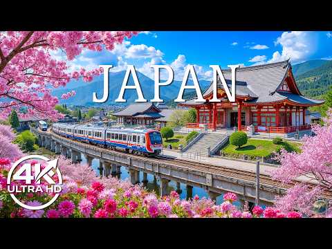 Japan Spring 4K 🌸 Breathtaking Cherry Blossoms, Serene Temples & Peaceful Garden Scenery