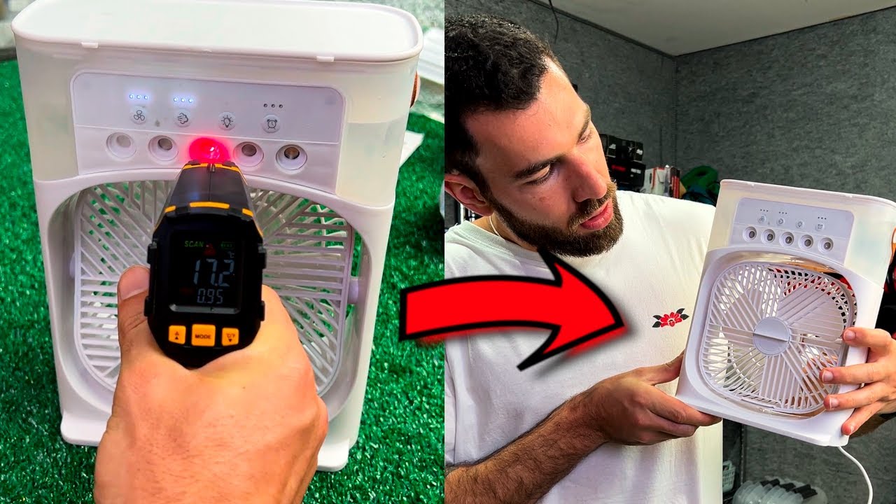 I tested the ICE fan that transforms into an AIR CONDITIONER!! 🥶