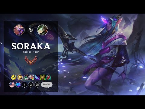 Soraka Top vs Riven - NA Grandmaster Patch 12.20
