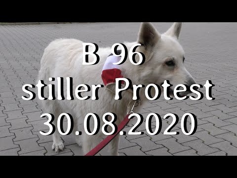 B 96  stiller Protest,  Corona   30.08.2020