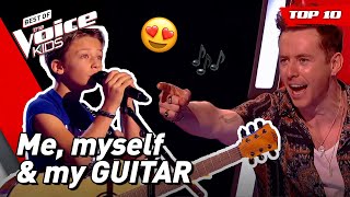 The most unreal GUITAR Blind Auditions on The Voice Kids | Top 10