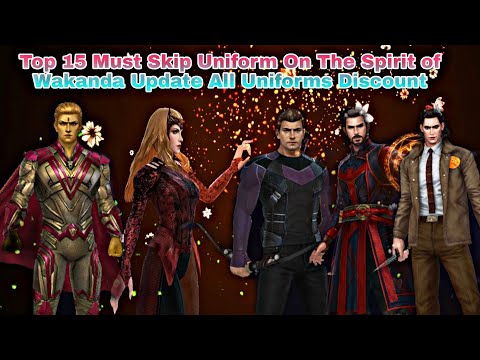 Top 15 Must Skip Uniform On The Spirit of Wakanda Update All Uniforms Discount - Marvel Future Fight