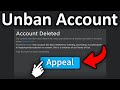 How You Can Get Your Terminated Account Back 2025