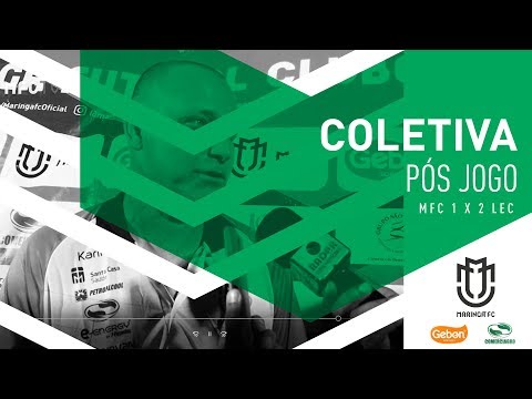 Coletiva de imprensa Sandro Forner - Maringá FC 1 x 2 LEC