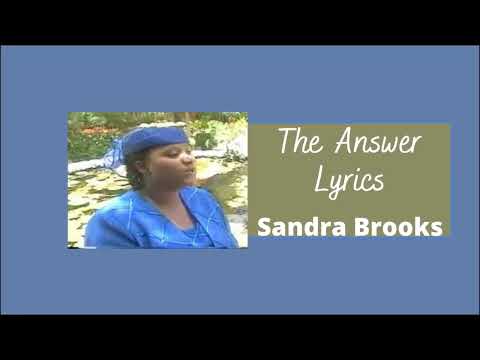 Sandra Brooks - I found the answer down on my knees lyrics | Gospel Caribbean