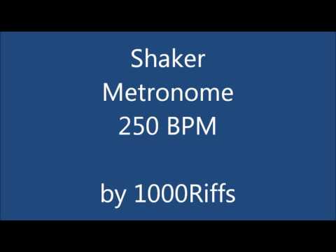 Shaker Metronome 250 BPM - Beats Per Minute