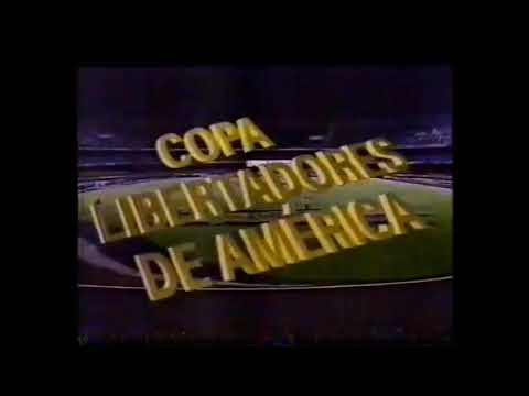 Chamada de Barcelona-EQU X São Paulo - Libertadores - Rede OM/TV Gazeta(1992)