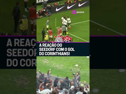 COMEMORAÇÃO DO SEEDORF! SE LIGA NA REAÇÃO COM O GOL DO CORINTHIANS CONTRA O VITÓRIA #shorts