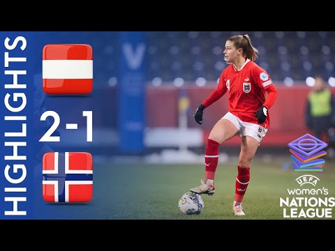 Austria 2-1 Norway | UEFA WOMEN'S NATIONS LEAGUE